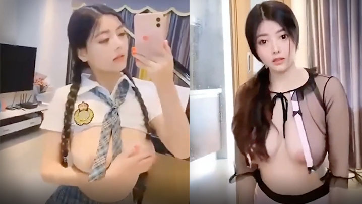 极品反差婊：艺术学院大奶校花私拍流出！二次元骚穴挑逗狂干